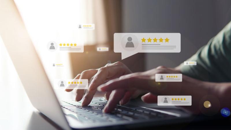 Positive online reviews