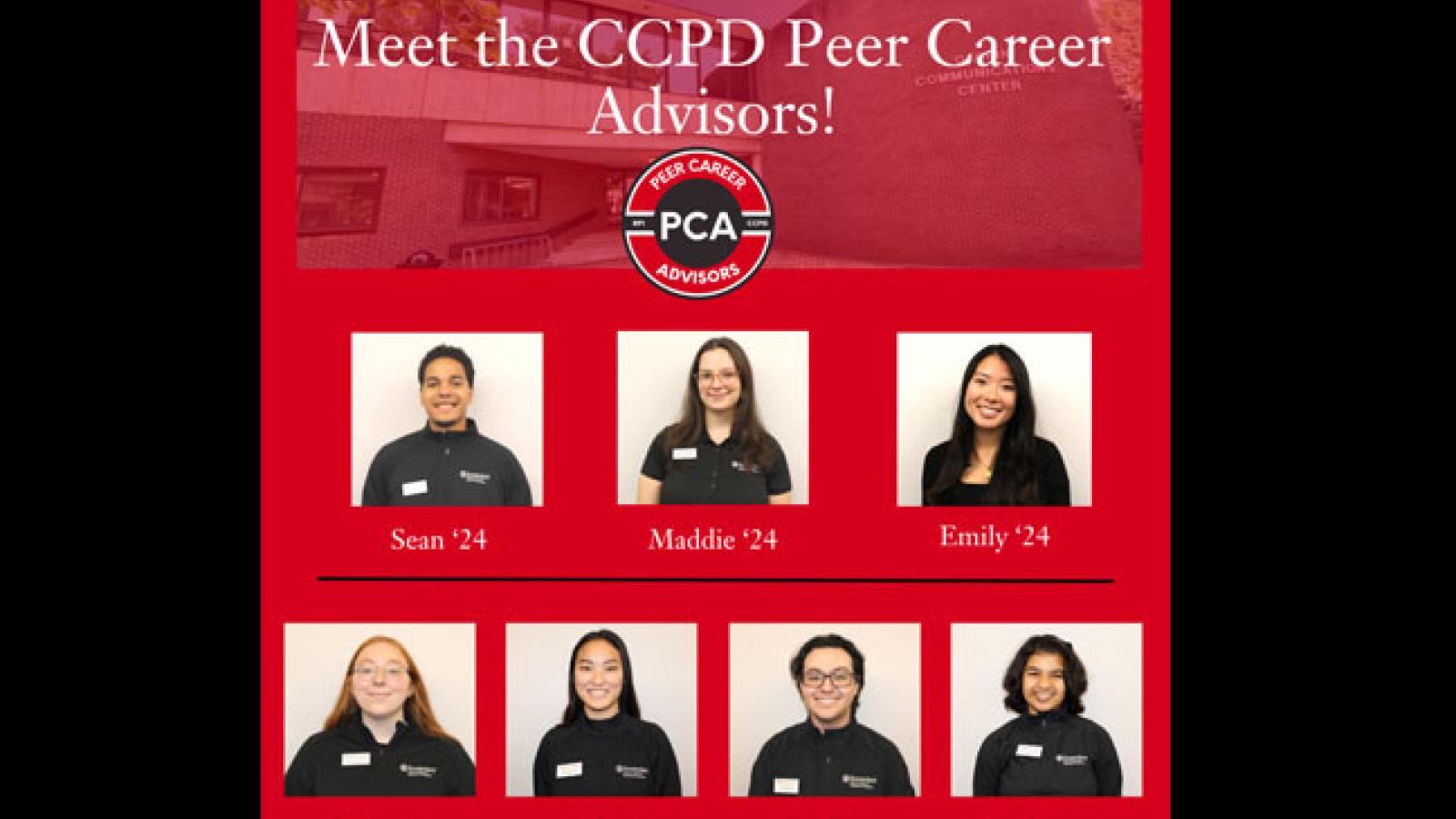 Peer career advisors