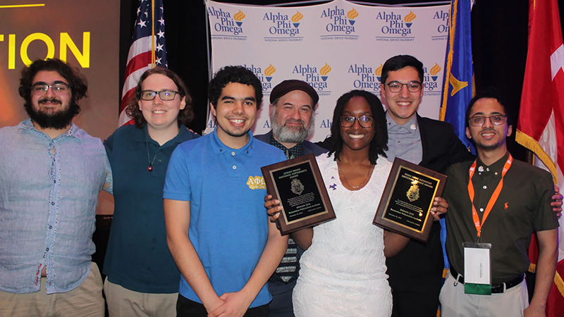 Members of the Epsilon Zeta Chapter of Alpha Phi Omega