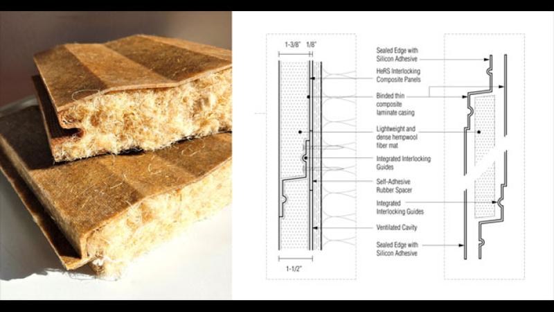 Researchers from Rensselaer Polytechnic Institute (RPI) will use hemp to develop a commercially viable, durable, and low-embodied-carbon insulated siding product 